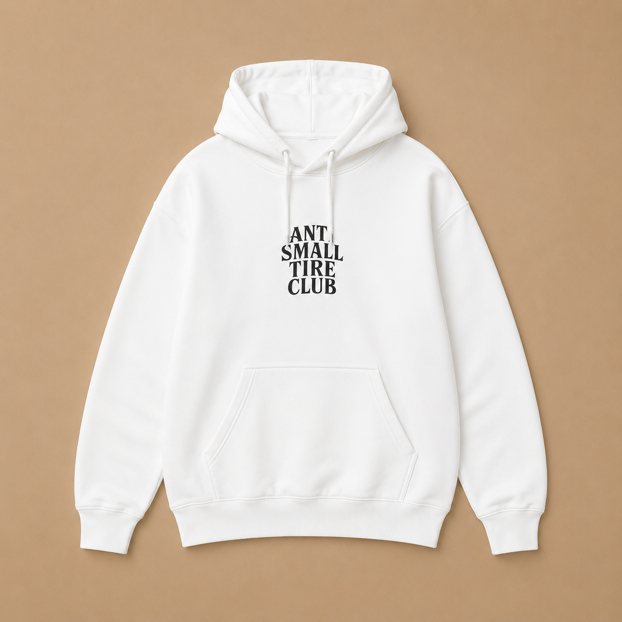 Anti Small Tire Club White Hoodie